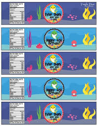 Birthday Boy Free Birthday Nutrition Facts Label Template Personalized Baby Shark Water Bottle Labels Etsy Shark Water Bottle Shark Theme Birthday Baby Shark