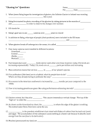 Chasing Ice Questions Worksheet Answers Fill Online Printable Fillable Blank Pdffiller