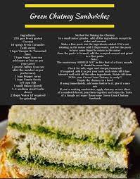 green chutney sandwiches chutney sandwich sandwich ingredients green chutney