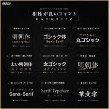 フォント 組み合わせ
