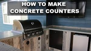 how to make diy concrete counters for