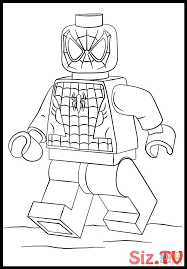 Lego city filmpjes kleurplaat kleurplaat vor kinderen with lego. Lego Spiderman Car Coloring Pages Novocom Top
