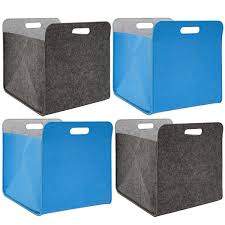 Entdecken sie produkte und kundenmeinungen passend zu aufbewahrungsbox kinder. 4er Set Filz Aufbewahrungsbox 33x33x38 Cm Kallax Filzkorb Regal Einsatz Box Grau Kinderzimmer Kinder Einspreis De