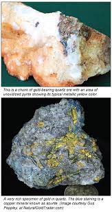 While gold jewelry has a high percentage of real gold in it, they are not made out of pure gold. How To Recognize Hard Rock Gold Ores Icmjs Prospecting And Mining Journal
