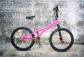 Bmx Flatland Bike With Pink Color Stock Photo Picture And Royalty Free Image Image 44196287