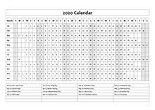 Input from every single one of you was valuable for the well being of our company. 2020 Year Calendar Template With Us Holidays Free Printable Templates