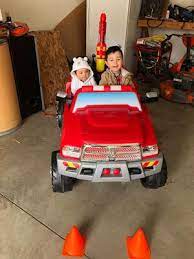 Ram 3500 Fire Truck Ride On Toy By Kid Trax Red Walmart Com Walmart Com