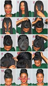 It requires knowing how to do a dutch braid, which is essentially a reversed french plait (great tutorial here). 21 Awesome Ways To Style Your Box Braids And Locs Natural Hair Styles Hair Styles Box Braids Styling
