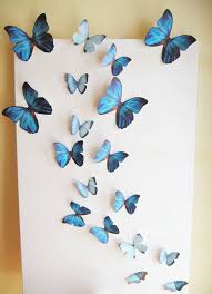 18 Butterflies Blue Something Blue Butterfly Paper Wall Decor 3d Nursery Baby Wedding Baby S Butterfly Room Decor Butterfly Room Butterfly Wall Decor