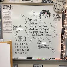 Our Board Is A Little Busy Today But Since We Re Finishing Harry Potter Mrslitzsclas Classroom Inspiration Classroom Quotes Whiteboard Messages