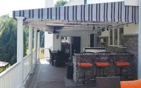 Awesome awnings for permanent sun shade shelter @ trade me, new zealand's auction and classifieds website. Stationary Awnings For Deck Or Patio Protection Window Works Nj