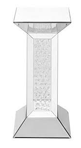 Decor Central Admfx9 3045 Crystal End Table With Square Mirror Top 12