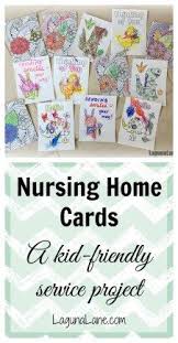 Nursing Home Service Project Making Delivering Cards Laguna Lane Service Projects For Kids Service Learning Projects Service Projects