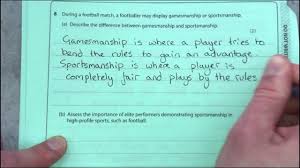 Tk Physical Education Exam Paper 2016 Gcse Pe Exam Paper 2 Youtube