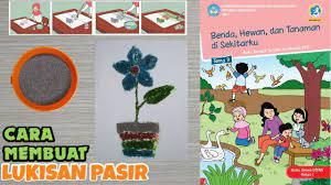 Pasir untuk diwarnai, usahakan pasir berwarna putih atau minimal pasir bangunan yang telah disaring. Cara Membuat Lukisan Dari Pasir Tugas Kelas 1 Tema 7 Subtema 4 Youtube