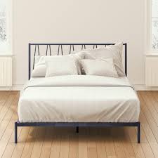 The zinus grey upholstered bed frame does not come with one, and there currently aren't any you can order as accessories. Olga Metal Platform Bed Frame Zinus