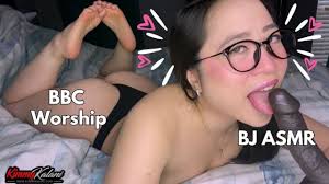 Asian Girlfriend Worships your Big Black Cock -ASMR BJ Dirty Talk