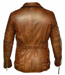 Mens 3 4 Motorcycle Biker Brown Distressed Vintage Leather Jacket Ebay Leather Jacket Men Vintage Leather Jacket Leather Jacket Men Style