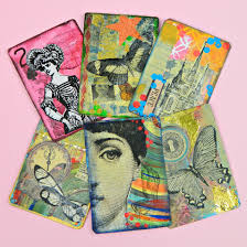 You can use different types of paper, markers, glue, glitter, stencils, or anything that you want to make your card look attractive as long as it is readable. Artist Trading Cards How To Make An Artist Trading Card Art On Cut Out Keep