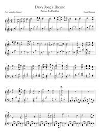 Print And Download In Pdf Or Midi Davy Jones Theme Hanz Zimmer Free Sheet Music For Piano Made By Hemloc Davy Jones Theme Davy Jones Piano Sheet Music Free