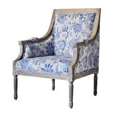 Mckenna Blue Floral Accent Chair Kirklands Floral Accent Chair Accent Chairs Chair