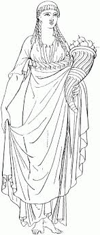 Ancient Greek Olympics Coloring Pages Holidays Coloring Pages Greek Woman With Cornucopia Coloring Page Greek Mythology Greek Art Coloring Pages