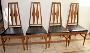 Set Of 4 Young Manufacturing Walnut Dining Side Chairs Mid Century Danish Modern Side Chairs Dining Mid Century Chair Mid Century Danish