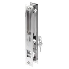 A lock is the first line of defense. Prime Line C1075 141975 Chrome Keyed Sliding Glass Door Handle 078874149750 2
