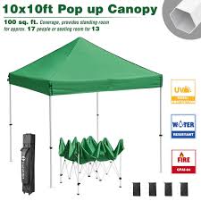 Sunshine 10 x 10 pop up canopy tent event tent parties， heavy duty canopy for outdoor activites, 100 sq. Instahibit 10x10 Ft Easy Pop Up Canopy Tent Business Instant Shelter Vendor Tent Outdoor Market With Roller Bag Walmart Com Walmart Com