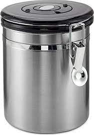 Coffee Container Airtight Coffee Vault By Mixpresso 16 Ounces Stainless Steel Coffee Container Coffee Canisters Stainless Steel Coffee