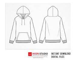 High Quality Fashion Design Templates By Hydndigitalfashion Fashion Design Template Hoodie Vector Hoodie Illustration