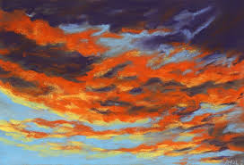 How to paint a gorgeous sunset | acrylic painting. Dramatic Sunset Sky And Clouds Collection Painting By Anastasiya Malakhova