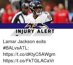 Create your own images with the louisville lamar jackson meme generator. Injury Alert Lamar Jackson Exits Balvsatl Httpstcodktyc5awgm Httpstcofktglacavr Meme On Esmemes Com