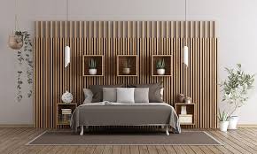 Exotic wood can be as decorative as it gets, and this unusual bedroom with wooden floor, ceiling and walls, all covered in the same type of wood is a good proof. Wooden Wall Designs And Panels For Bedroom Design Cafe