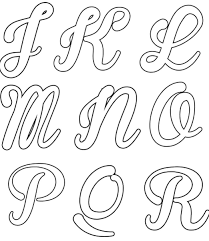 En esta ocasión te queremos mostrar moldes de letras para imprimir para que con ellas puedas inspirarte y animarte a hacer letras grandes para hacer carteles, enseñarles las letras a los más pequeños o simplemente. Alfabeto Cursivo Moldes Ideias Para Imprimir