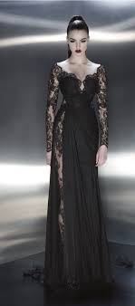 F362 Charming Lady Dresses Black Lace Long Sleeve Evening Dresses Off The Shoulder Prom Dresses From Fashion Lady Dress Evening Dresses With Sleeves Long Sleeve Evening Dresses Beauty Dress