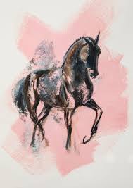 Abstract Horse Art Oil Painting Abstract Horse Art Horse Painting Abstract Horse Painting