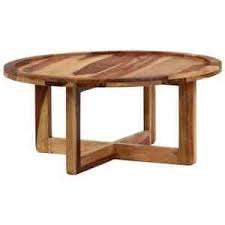 The dark brown finish add depth to its wooden. Solid Wood Round Coffee Tables For Sale In Stock Ebay