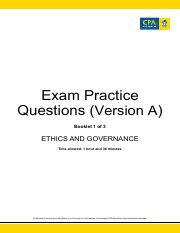 Eg Ep Answers Booklet 2 Version A Pdf Exam Practice Answers Version A Booklet 2 Of 3 Ethics And Governance To Be Used In Conjunction With Ethics And Course Hero