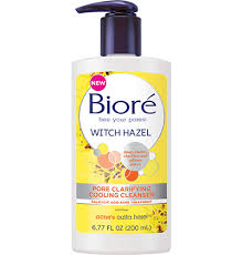 Biore Witch Hazel Pore Clarifying Cooling Cleanser Reviews Witch Hazel Pore Clarifying Cooling Cleanser For Acne Biore Skincare