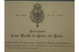 15 değerlendirme ve 28 fotoğraf booking.com'da sizi bekliyor. Brieftelegramm Kaiser Wilhelm Ii Briefbogen Aus Haus Doorn M Eigenhandiger Unterschrift Kaiser