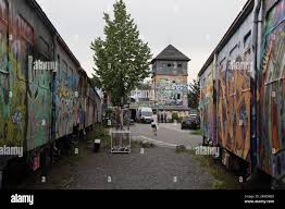 Jena, Germany. 24th Aug, 2023. View of the Kassablanca sociocultural  center. The Thuringian State Working Group