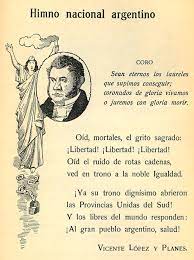 Sean eternos los laureles que supimos conseguir que supimos conseguir coronados de gloria vivamos ¡o juremos con gloria morir! Dia Del Himno Nacional Argentino Argentina Gob Ar