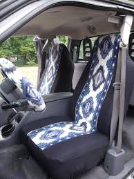 A Set Of Southwest Stripe Navy Native American Print Seat Etsy In 2020 Blue Car Accessories
