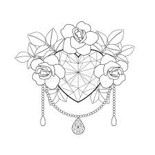 If you have to take good care of your plants, a yellow rose tattoo can be an excellent tattoo idea for you as it is a plant that will always bring out a good mood in people. Heart Tattoo Roses Stock Illustrations 549 Heart Tattoo Roses Stock Illustrations Vectors Clipart Dreamstime