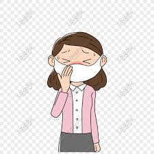 Pakai masker, pakai masker, pakai masker! A Woman Coughing In A Mask Png Image Picture Free Download 400983920 Lovepik Com