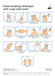 This Genius Psa Generator Pairs Hand Washing Instructions With Any Song Lyrics You Like In 2020 Hand Washing Poster Proper Hand Washing Hand Washing Technique