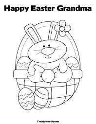Happy Easter Grandma Coloring Page Easter Coloring Pages Easter Colouring Easter Coloring Sheets