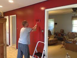 Cabin Red Accent Walls In Kitchen Dining Room Accent Walls In Living Room Red Accent Wall Accent Wall In Kitchen