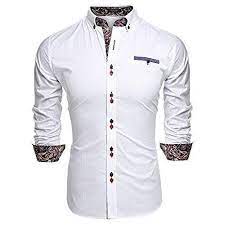 Men's designer white dotted grey shirt with anthracite braid. Designer White Button Up Shirt Shop Clothing Shoes Online